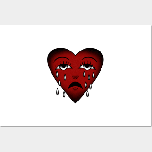 Traditional Crying Heart Posters and Art